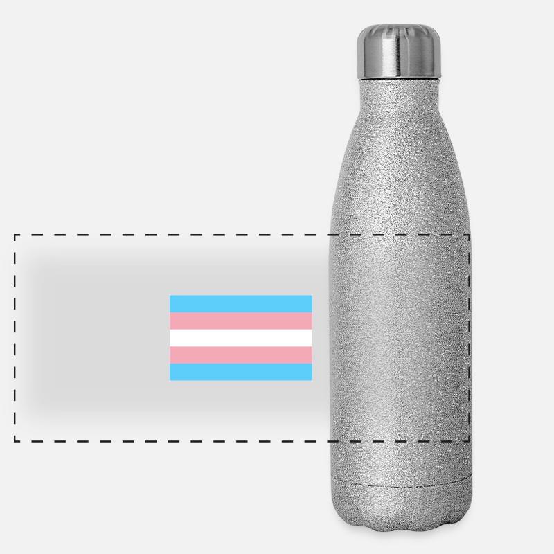 Trans Flag Panoramic Glitter Thermal Bottle 500 ml