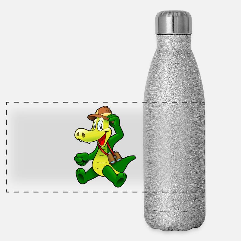 crocodile Gourde isotherme panoramique pailletée 500 ml