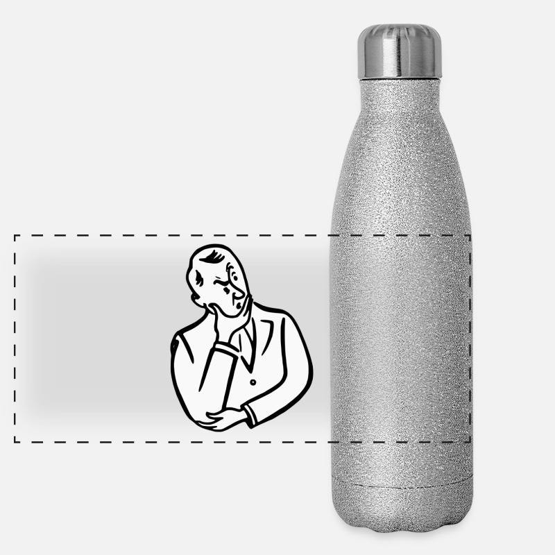 Pensive Panoramic Glitter Thermal Bottle 500 ml