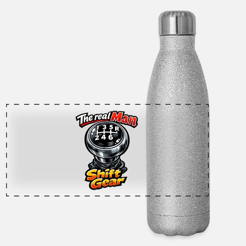 Shift Gear levier de Vitesse  Gourde isotherme panoramique pailletée 500 ml
