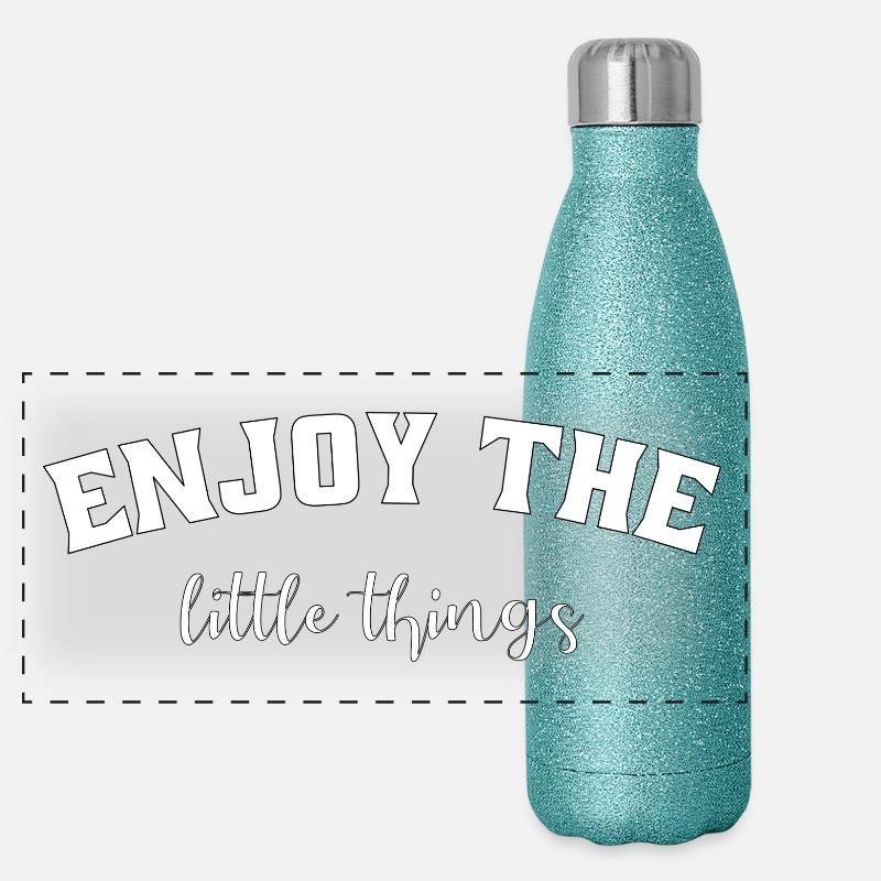enjoy the little things Panoramic Glitter Thermal Bottle 500 ml
