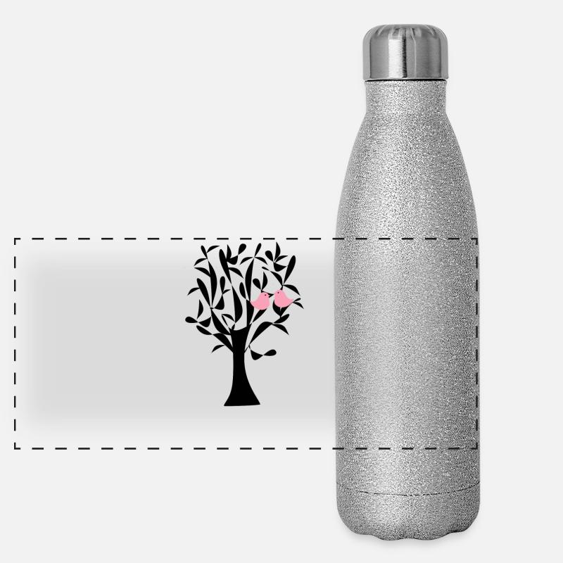 Baum Panorama Glitzer Isolierflasche 500 ml
