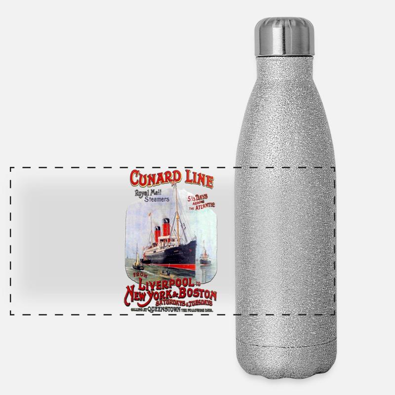 CUNARD LINE LINE LINER Panoramic Glitter Thermal Bottle 500 ml