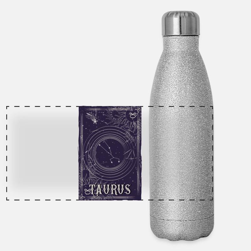 Conception de l’orbite de la constellation du Taureau Gourde isotherme panoramique pailletée 500 ml