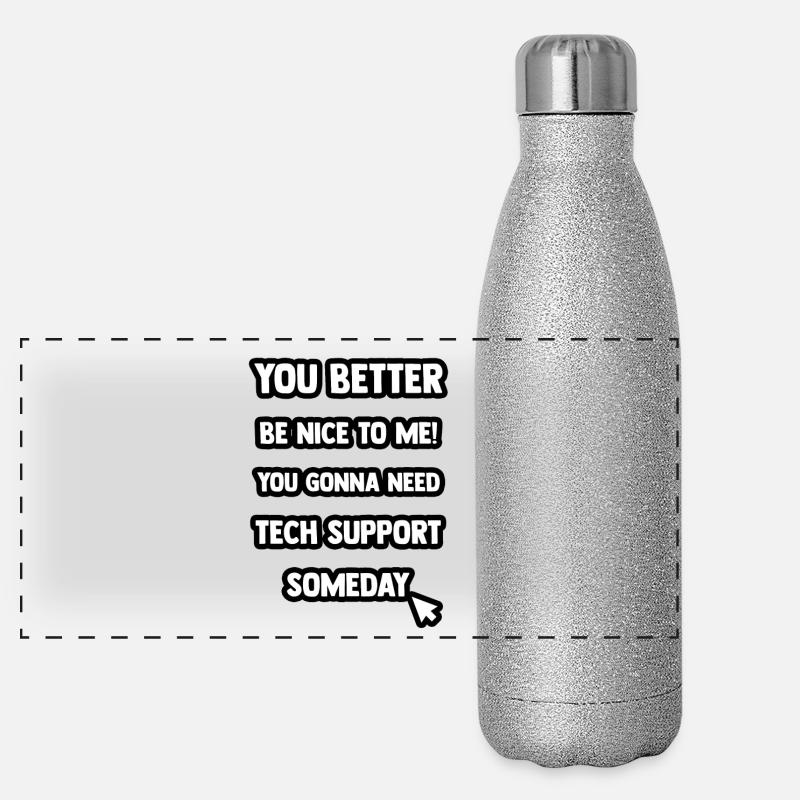 Assistance technique Gourde isotherme panoramique pailletée 500 ml
