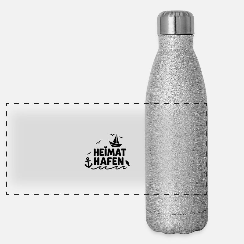 Heimathafen Panorama Glitzer Isolierflasche 500 ml