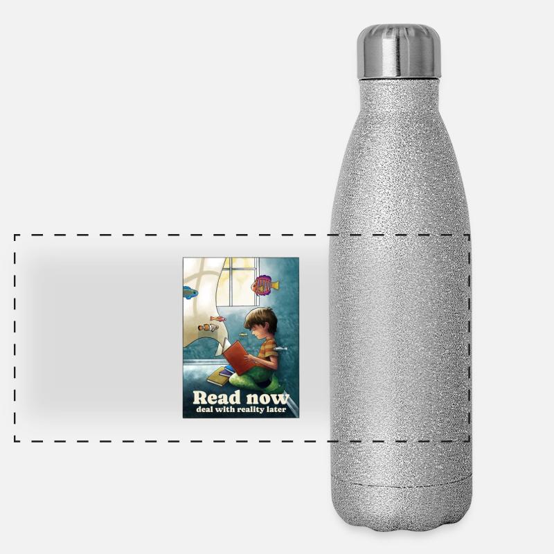 Lire sous la surface Gourde isotherme panoramique pailletée 500 ml