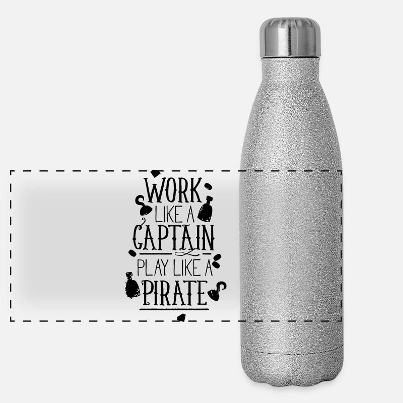Design Graphique Abstrait Coloré Gourde isotherme panoramique pailletée 500 ml