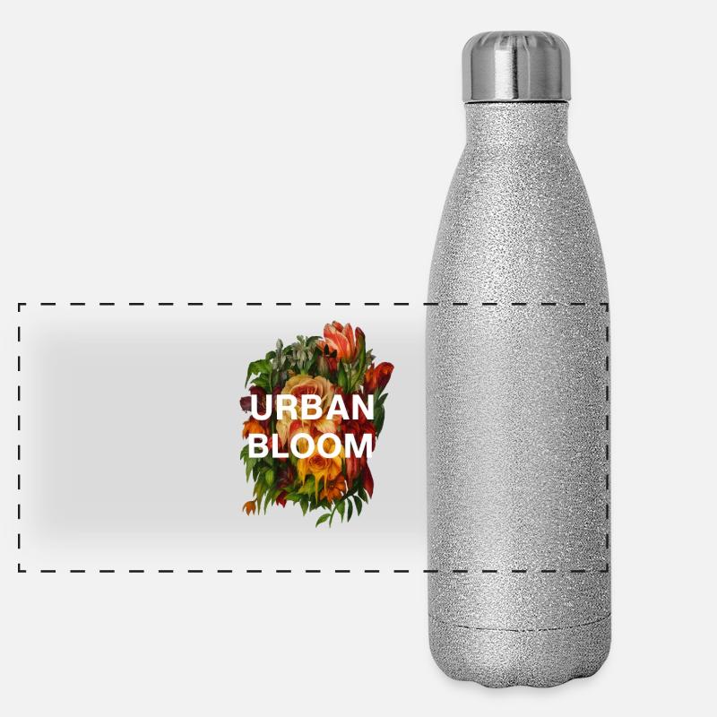Urban_Bloom Panorama Glitzer Isolierflasche 500 ml