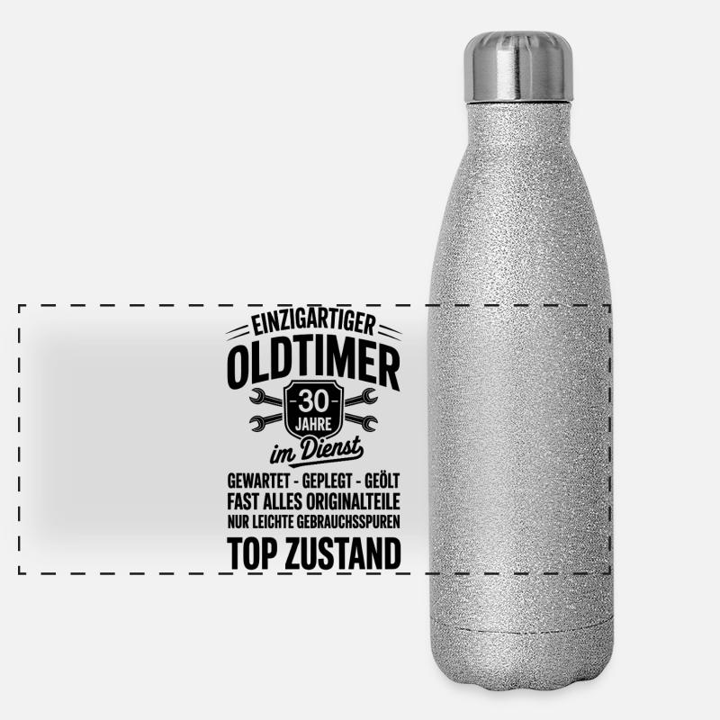 30 ans de service Gourde isotherme panoramique pailletée 500 ml
