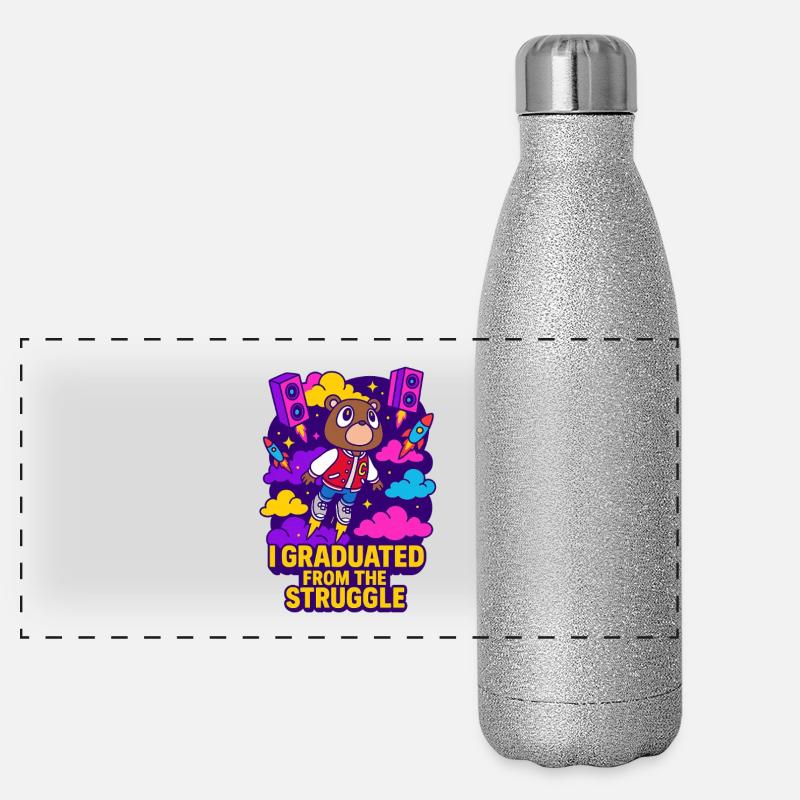 Décrochage universitaire Gourde isotherme panoramique pailletée 500 ml