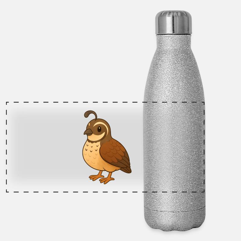 Quail Panoramic Glitter Thermal Bottle 500 ml