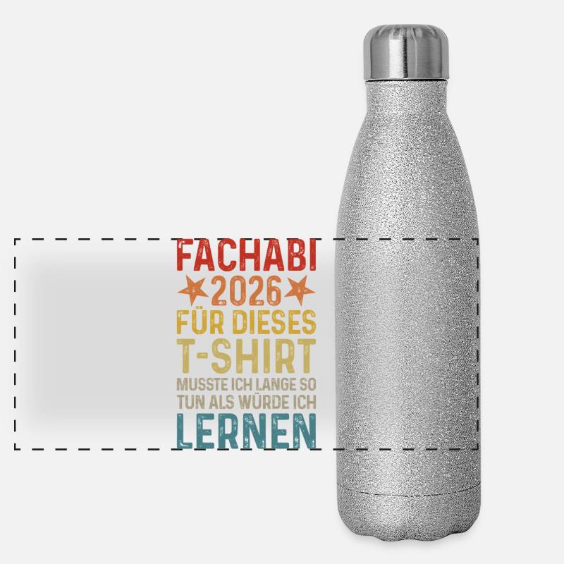 Fachabi 2026 - Gourde isotherme panoramique pailletée 500 ml - paillettes argentées