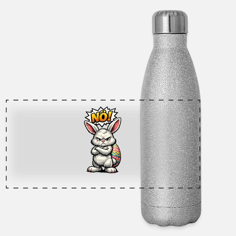 Nope Easter Bunny Easter Panoramic Glitter Thermal Bottle 500 ml