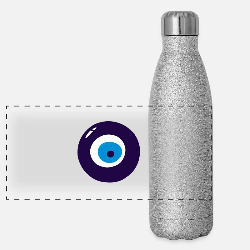 Nazar Türkische Augen Panorama Glitzer Isolierflasche 500 ml