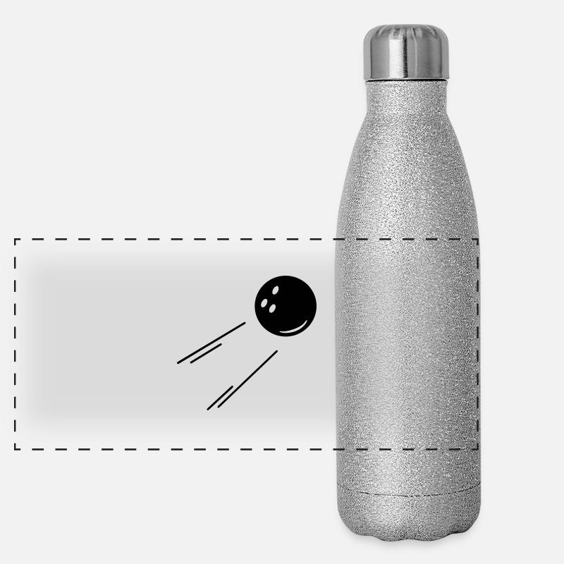 bowling kugel (1c) Panorama Glitzer Isolierflasche 500 ml
