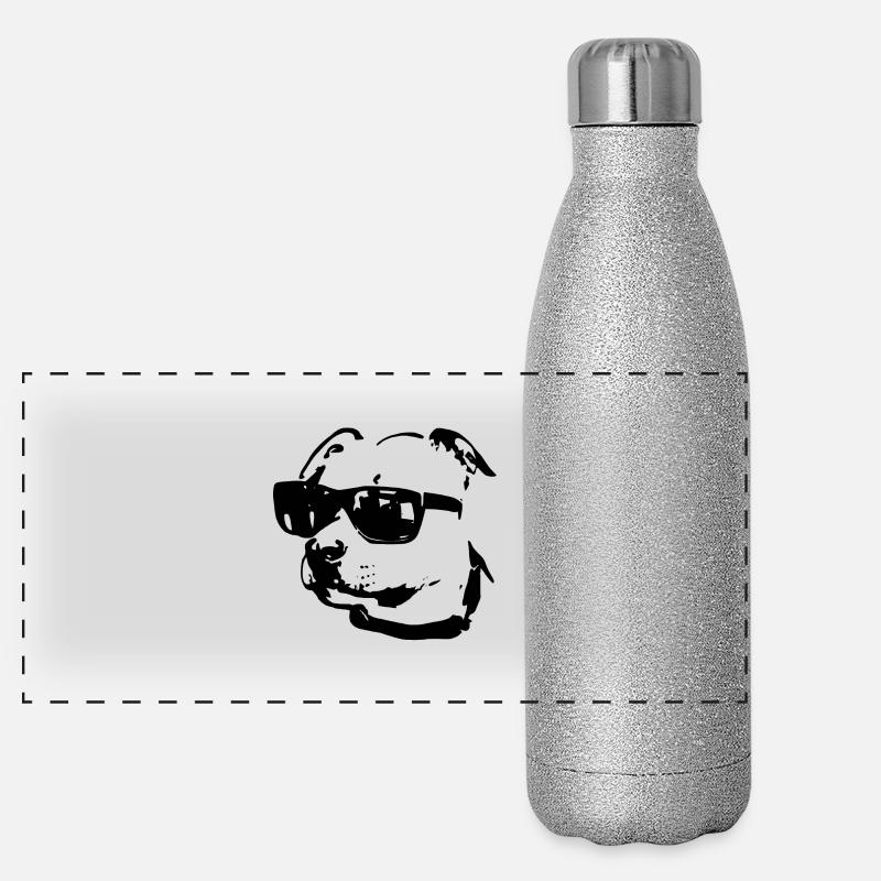 Amstaff Panorama Glitzer Isolierflasche 500 ml