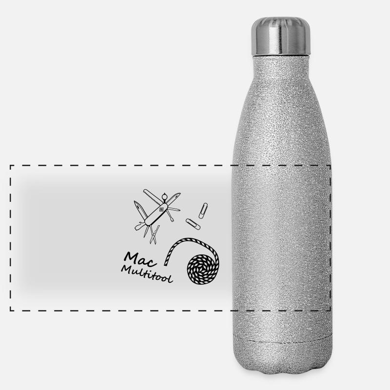 Multitool penknife paperclip Funny Panoramic Glitter Thermal Bottle 500 ml