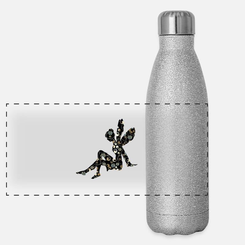 Elfe Panorama Glitzer Isolierflasche 500 ml