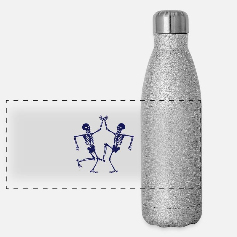Danse de la mort Gourde isotherme panoramique pailletée 500 ml