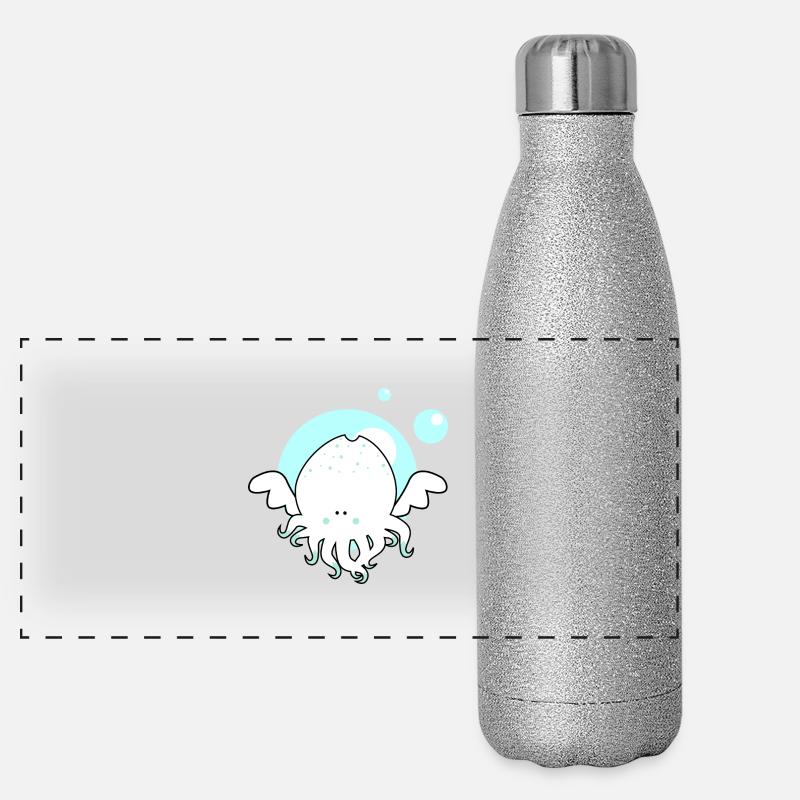 Bébé Cthulhu Gourde isotherme panoramique pailletée 500 ml