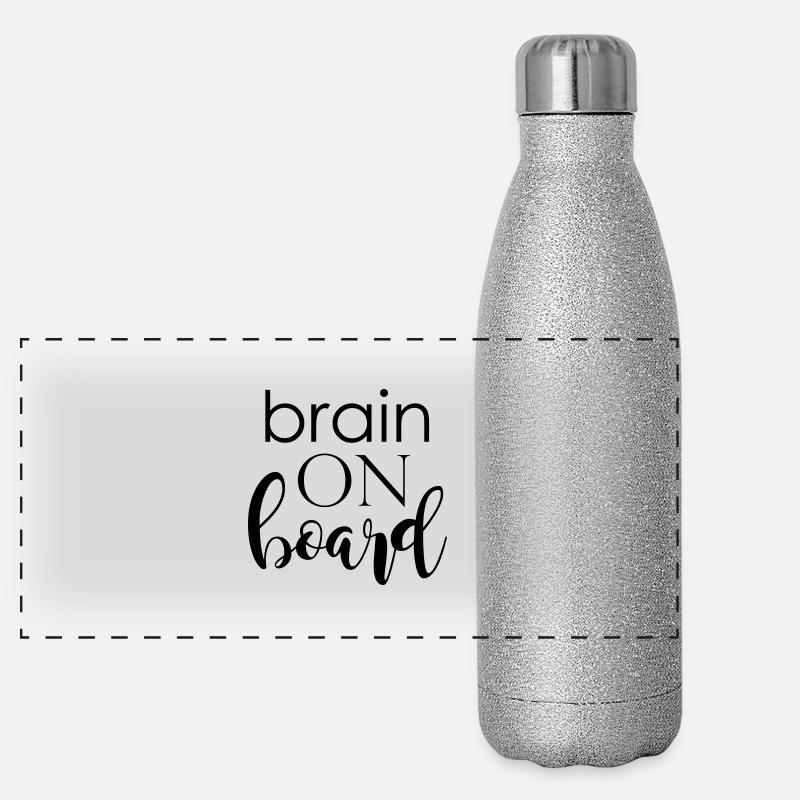 brain on board Panorama Glitzer Isolierflasche 500 ml