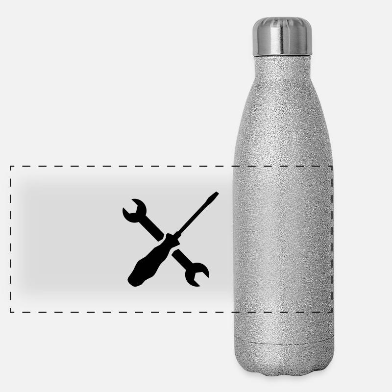 Clé Tournevis Gourde isotherme panoramique pailletée 500 ml