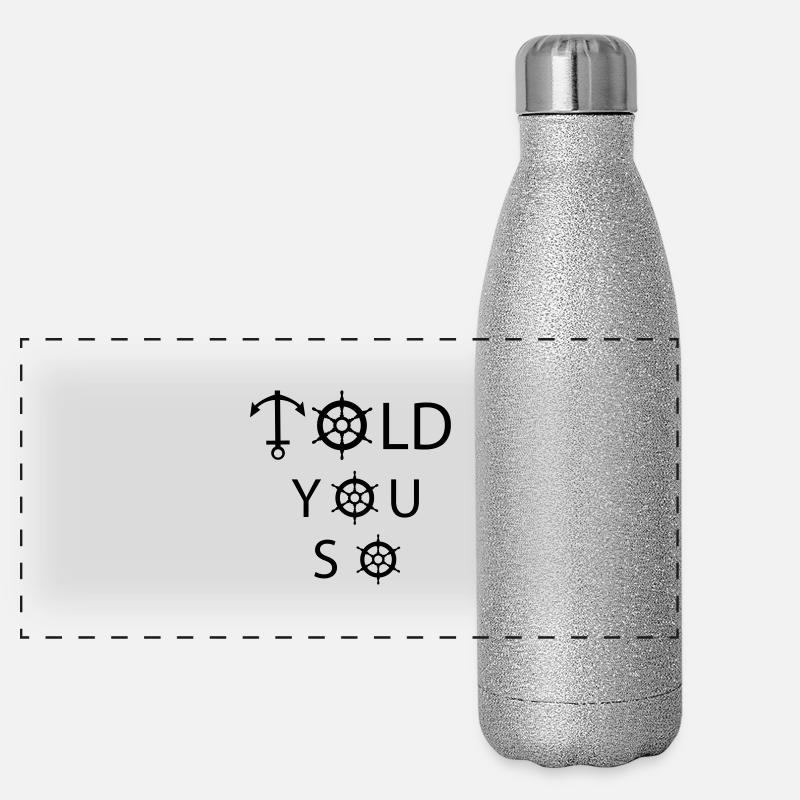 Told you so Panorama Glitzer Isolierflasche 500 ml