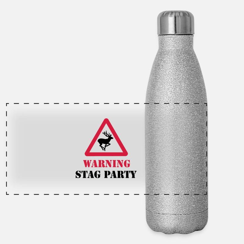 Stag Party Panorama Glitzer Isolierflasche 500 ml