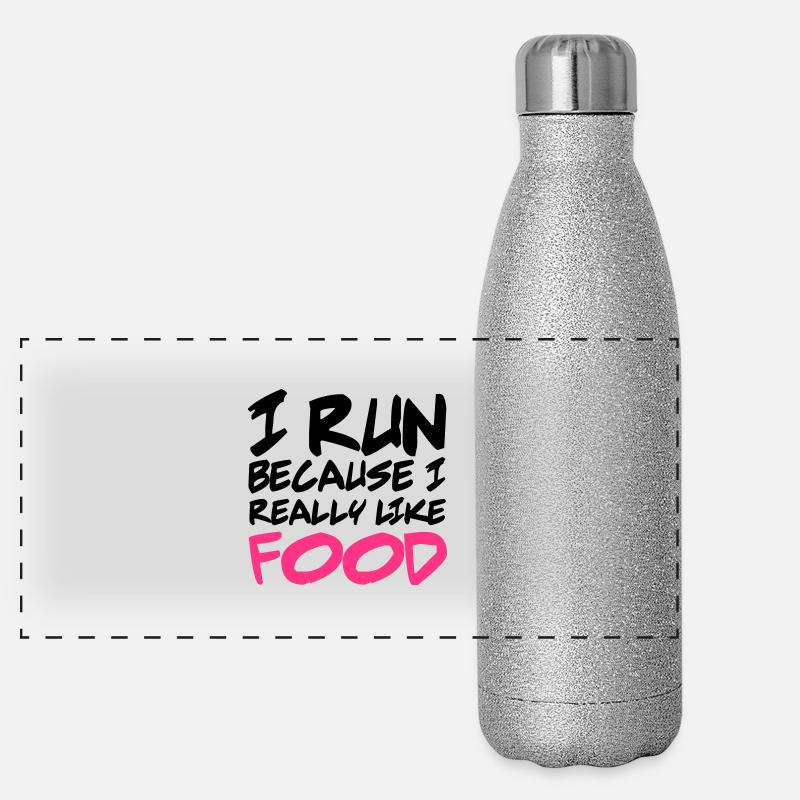 Run Gourde isotherme panoramique pailletée 500 ml