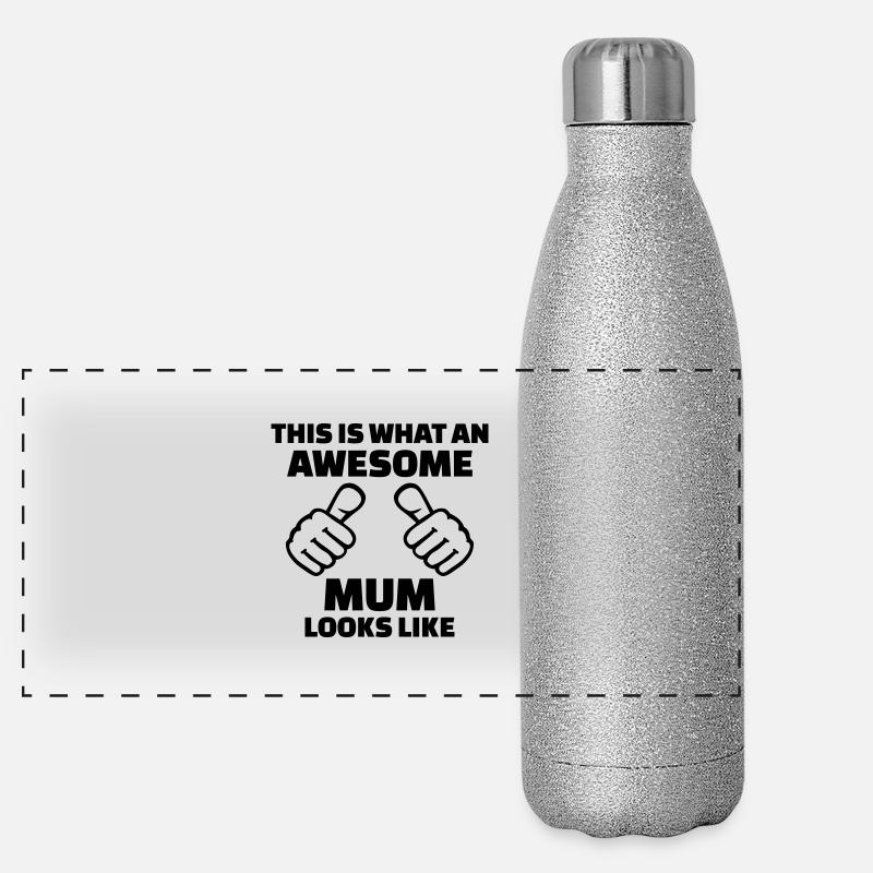 Awesome Mum Gourde isotherme panoramique pailletée 500 ml