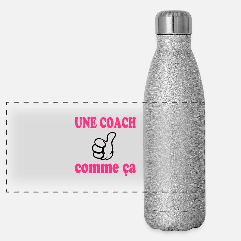 Une coach comme ça Panorama Glitzer Isolierflasche 500 ml