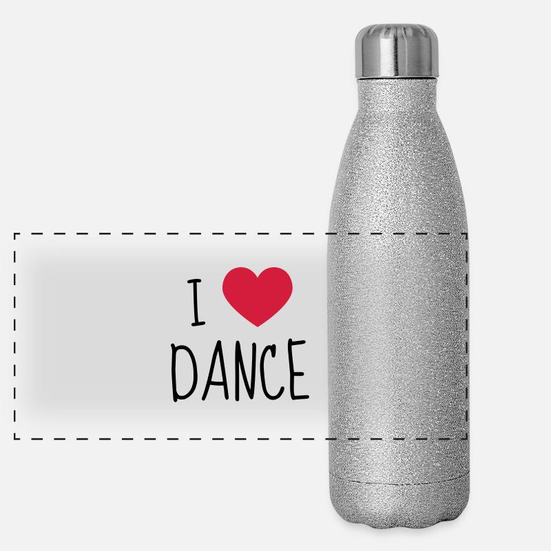 Tanz Musik Tänzer Ballett Oper Panorama Glitzer Isolierflasche 500 ml