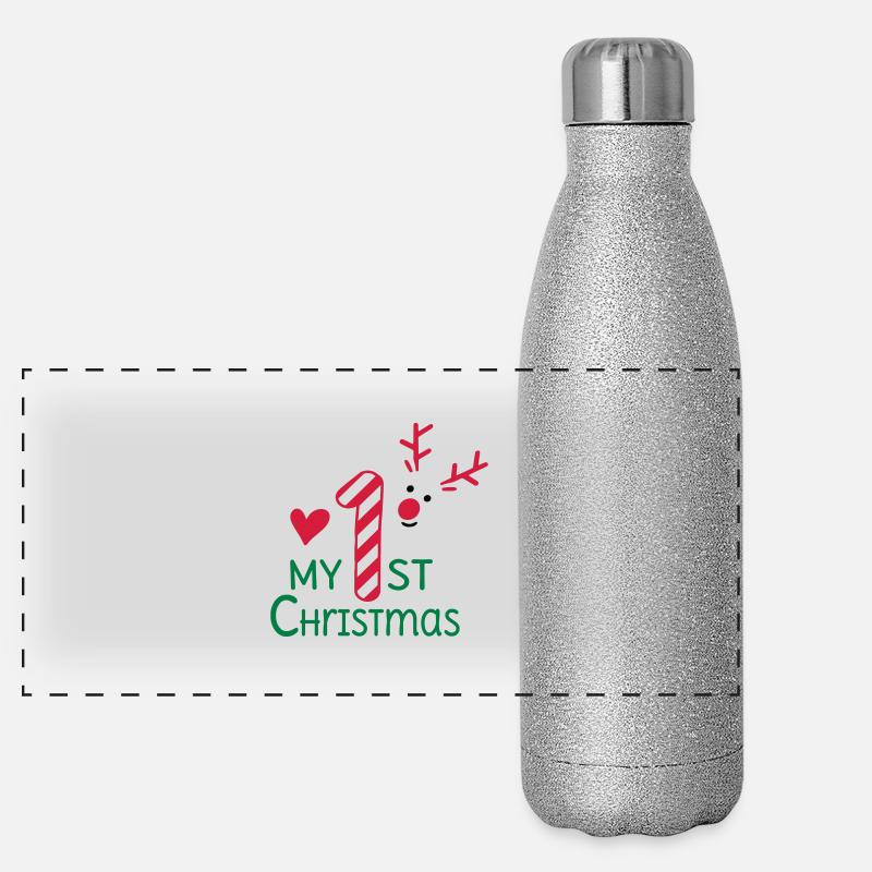 Mon premier Noël Gourde isotherme panoramique pailletée 500 ml