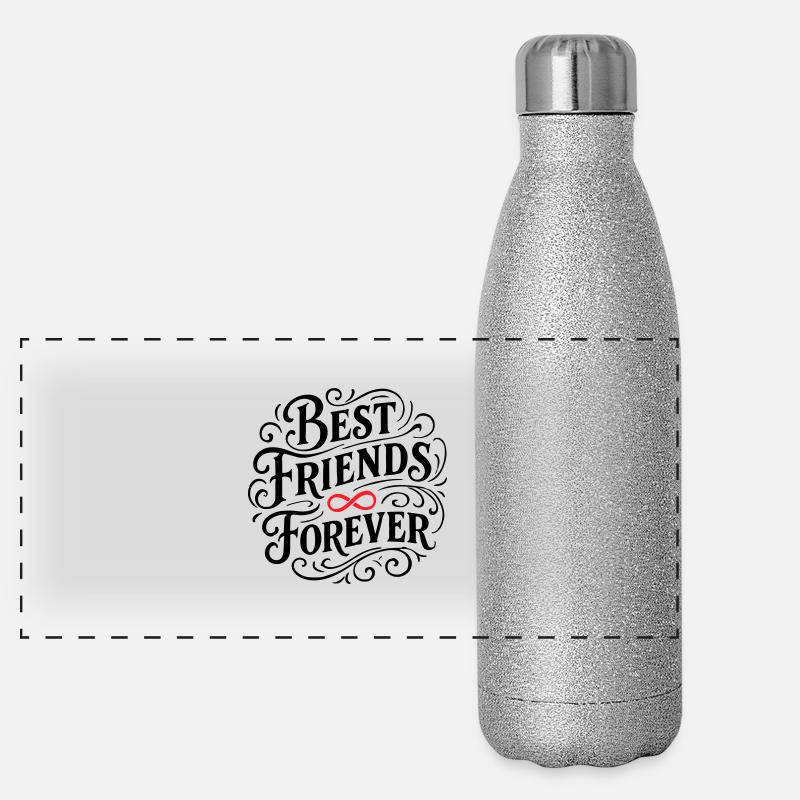 Best Friends Forever Panoramic Glitter Thermal Bottle 500 ml