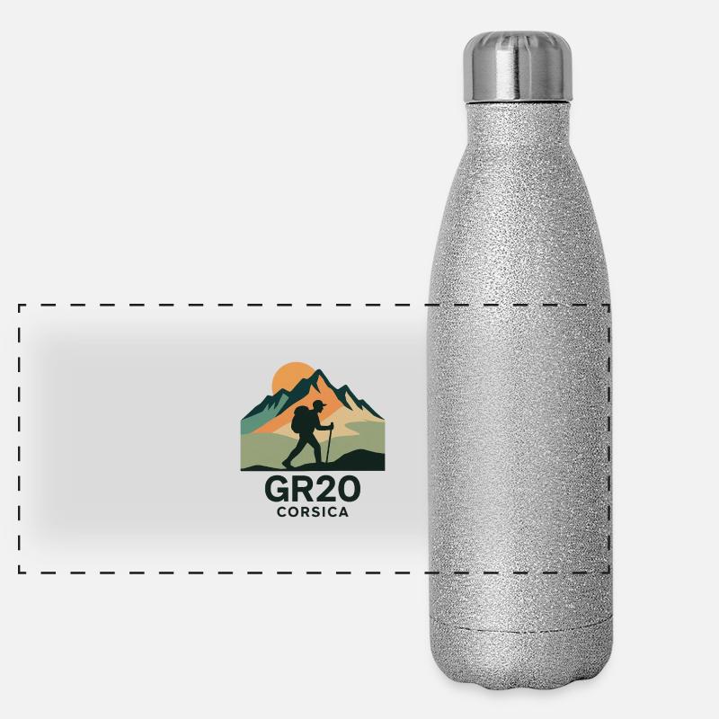 GR 20 CORSICA Gourde isotherme panoramique pailletée 500 ml