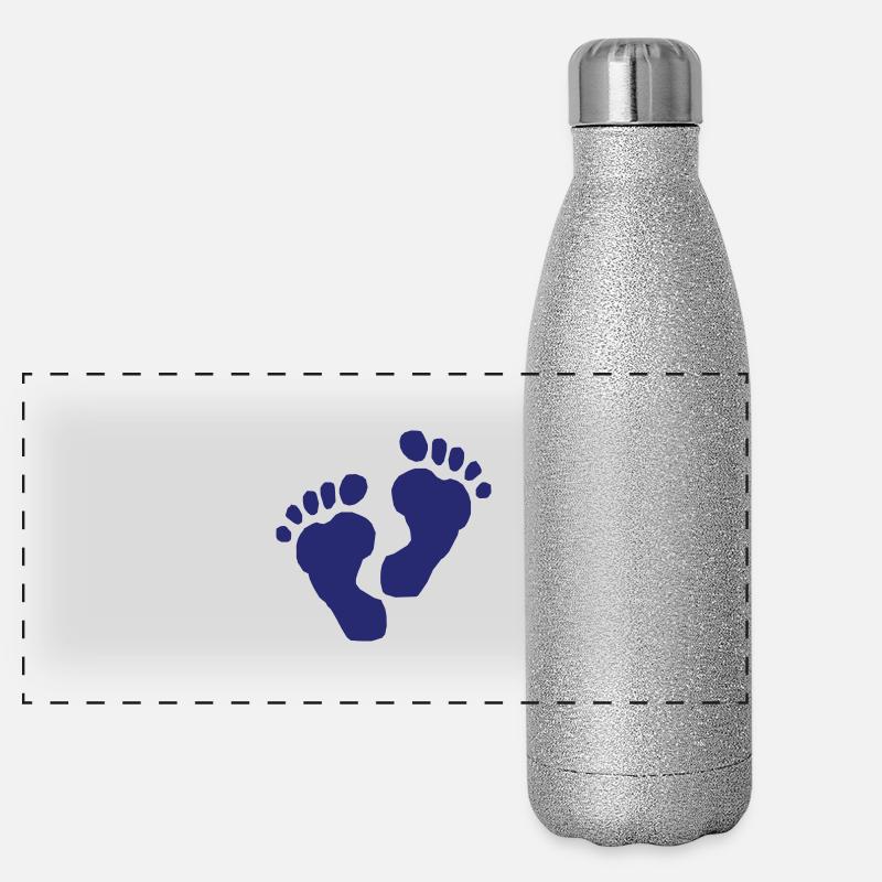 pieds Gourde isotherme panoramique pailletée 500 ml