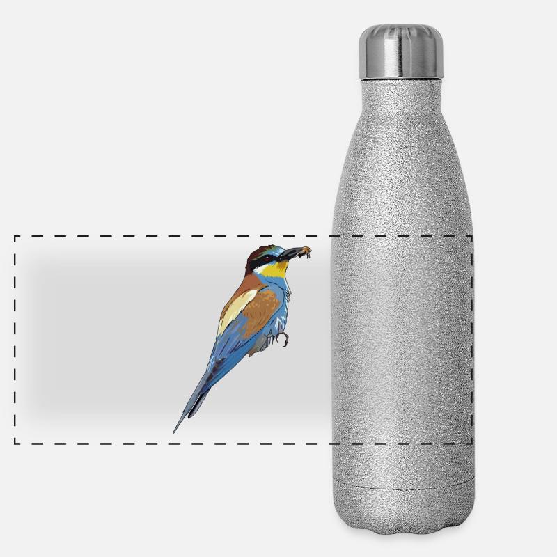 b i r d691 Panorama Glitzer Isolierflasche 500 ml