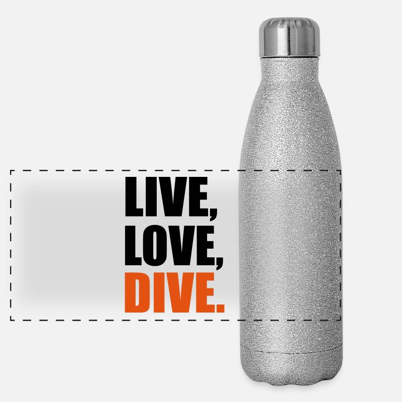 tauchen Panorama Glitzer Isolierflasche 500 ml