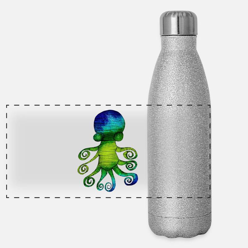 Squid Panoramic Glitter Thermal Bottle 500 ml