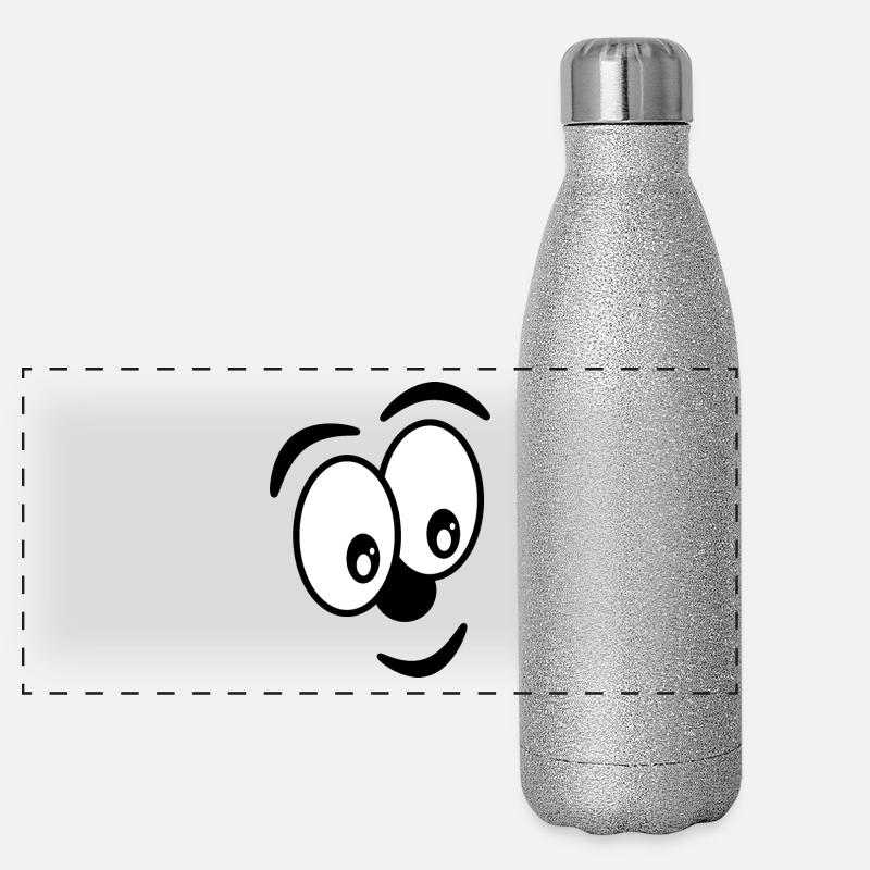 humor Termo de acero inoxidable efecto purpurina