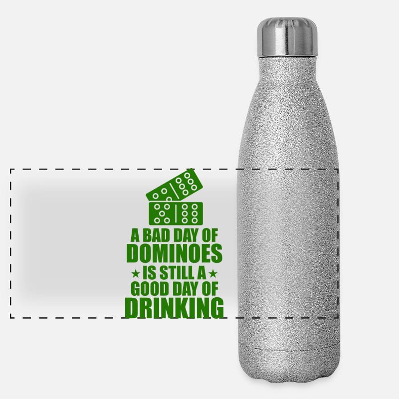 Conception de domino Gourde isotherme panoramique pailletée 500 ml