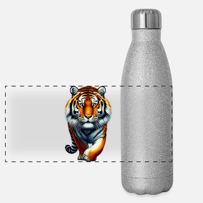 Tiger Panoramic Glitter Thermal Bottle 500 ml