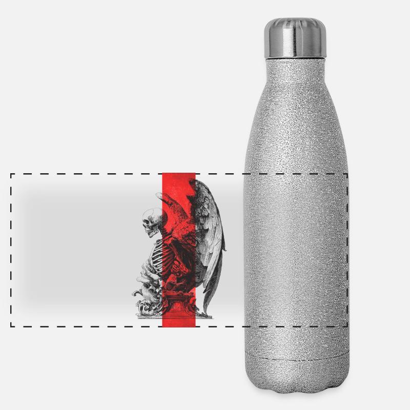 Skeleton Statue Panorama Glitzer Isolierflasche 500 ml