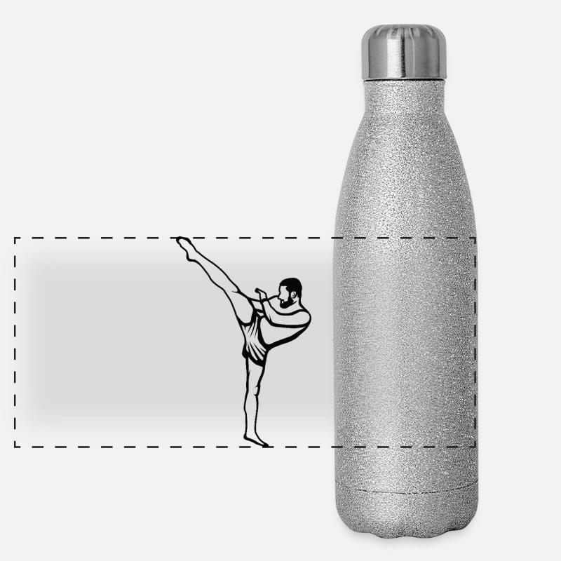 Kickboxer Panorama Glitzer Isolierflasche 500 ml