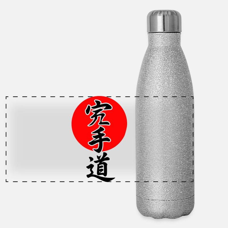 Karate Lettering Panoramic Glitter Thermal Bottle 500 ml