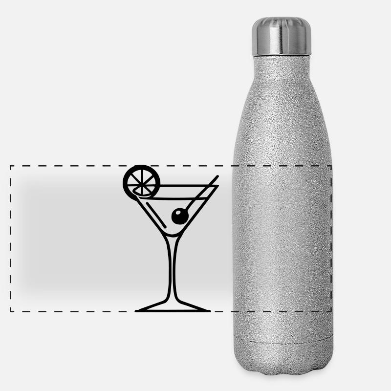 cocktail Gourde isotherme panoramique pailletée 500 ml