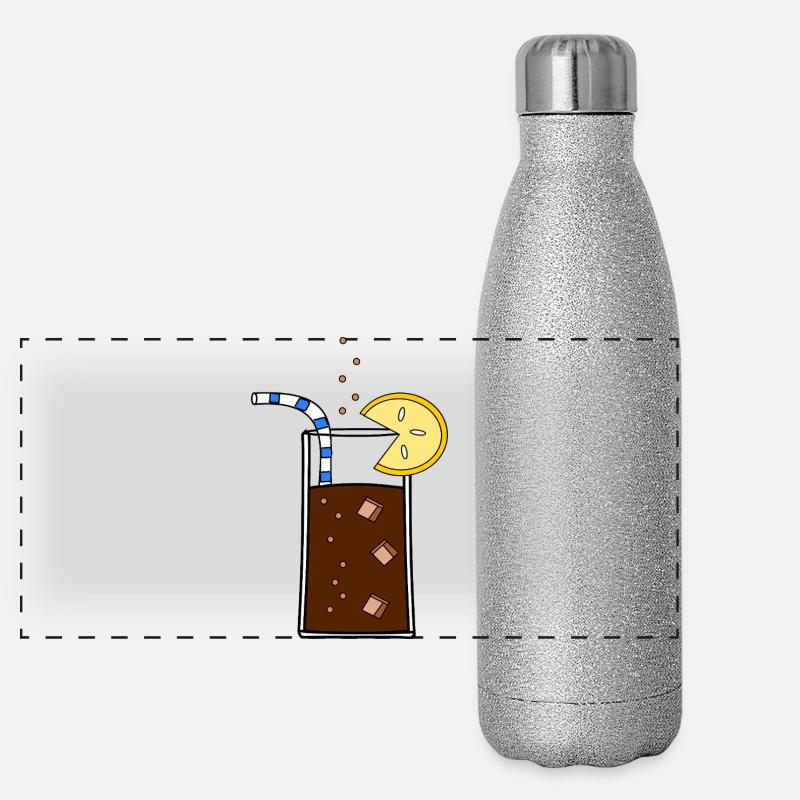Glas_Cola Panorama Glitzer Isolierflasche 500 ml