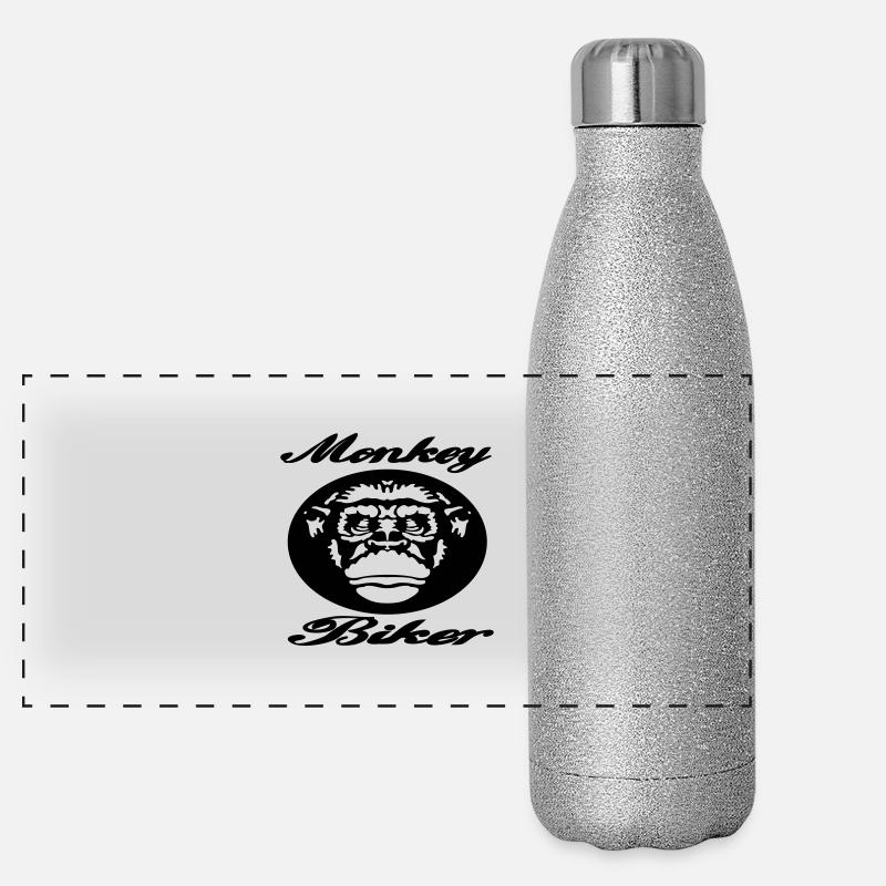 Monkey Biker Panoramic Glitter Thermal Bottle 500 ml