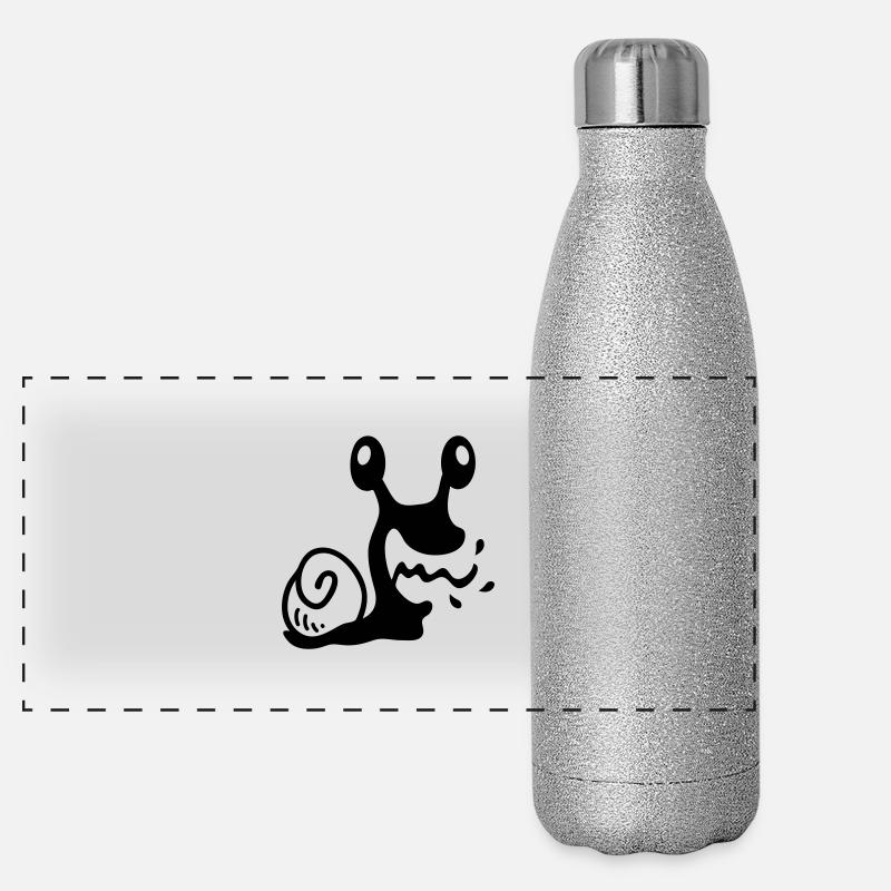 Crazy Snail - line Panorama Glitzer Isolierflasche 500 ml